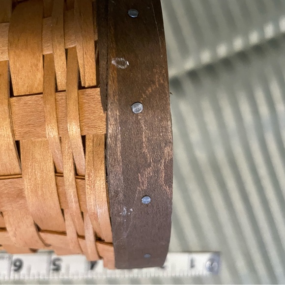 Longaberger Brown and Tan Woven Basket - Picture 4 of 8